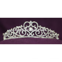 Fabrique de mode en gros cristal mariage nuptiale tiara strass couronne